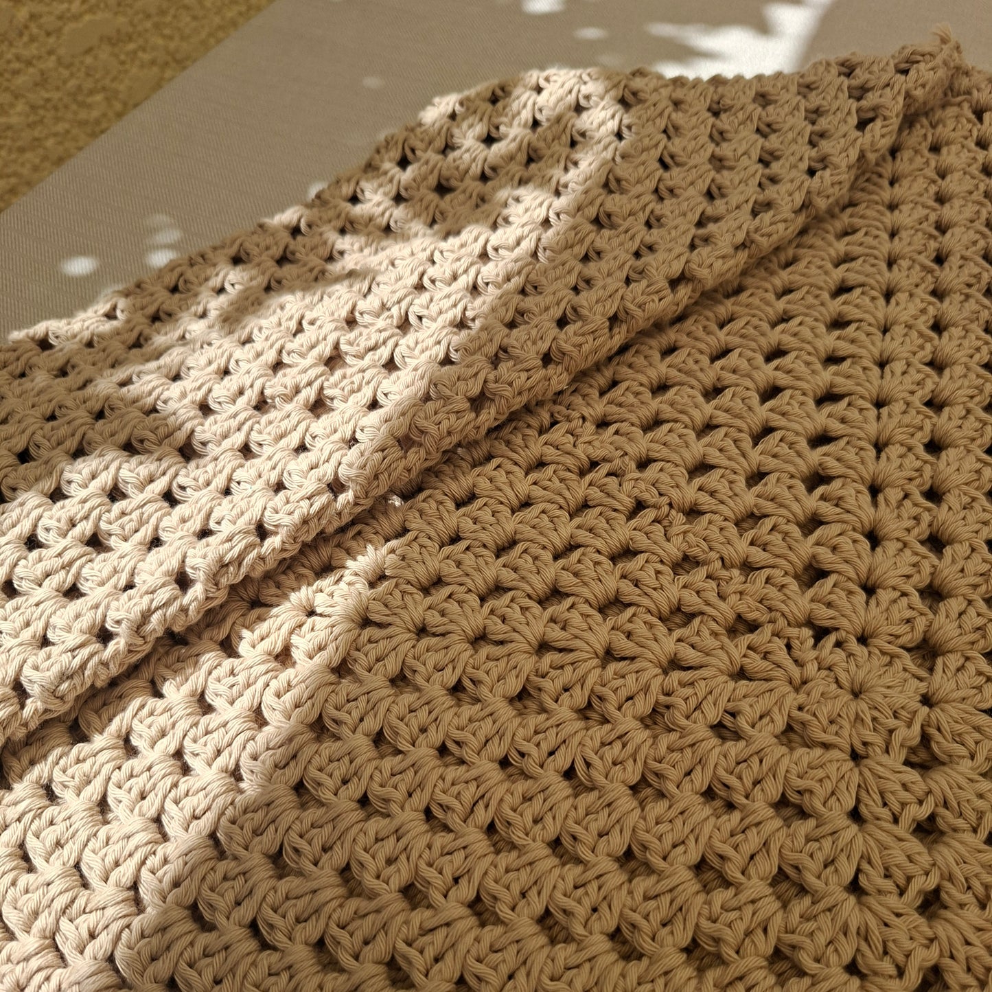 Granny square long-sleeved top