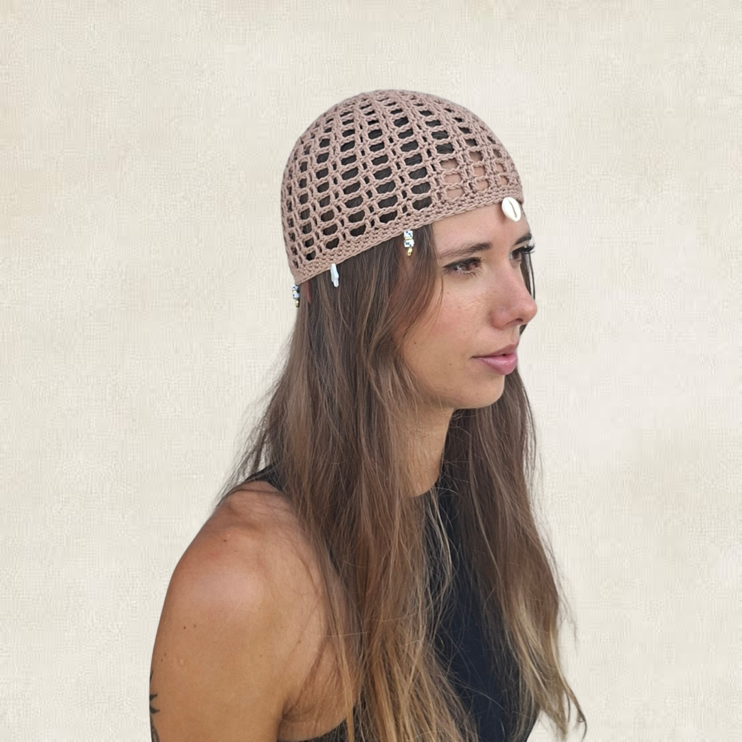 Modèle Crochet Bonnet Résille – Patron PDF Chapeau d'Été Crochet