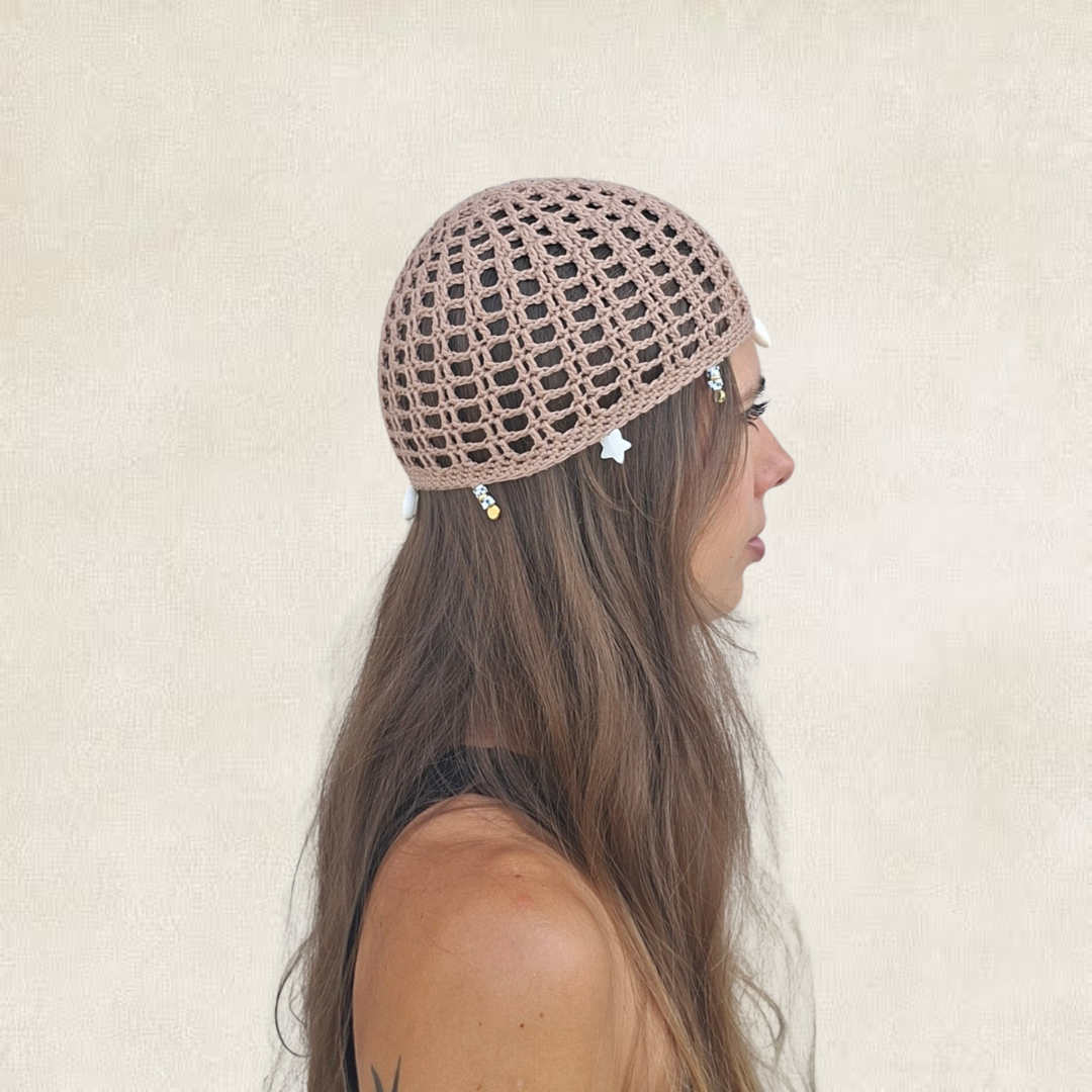 Modèle Crochet Bonnet Résille – Patron PDF Chapeau d'Été Crochet