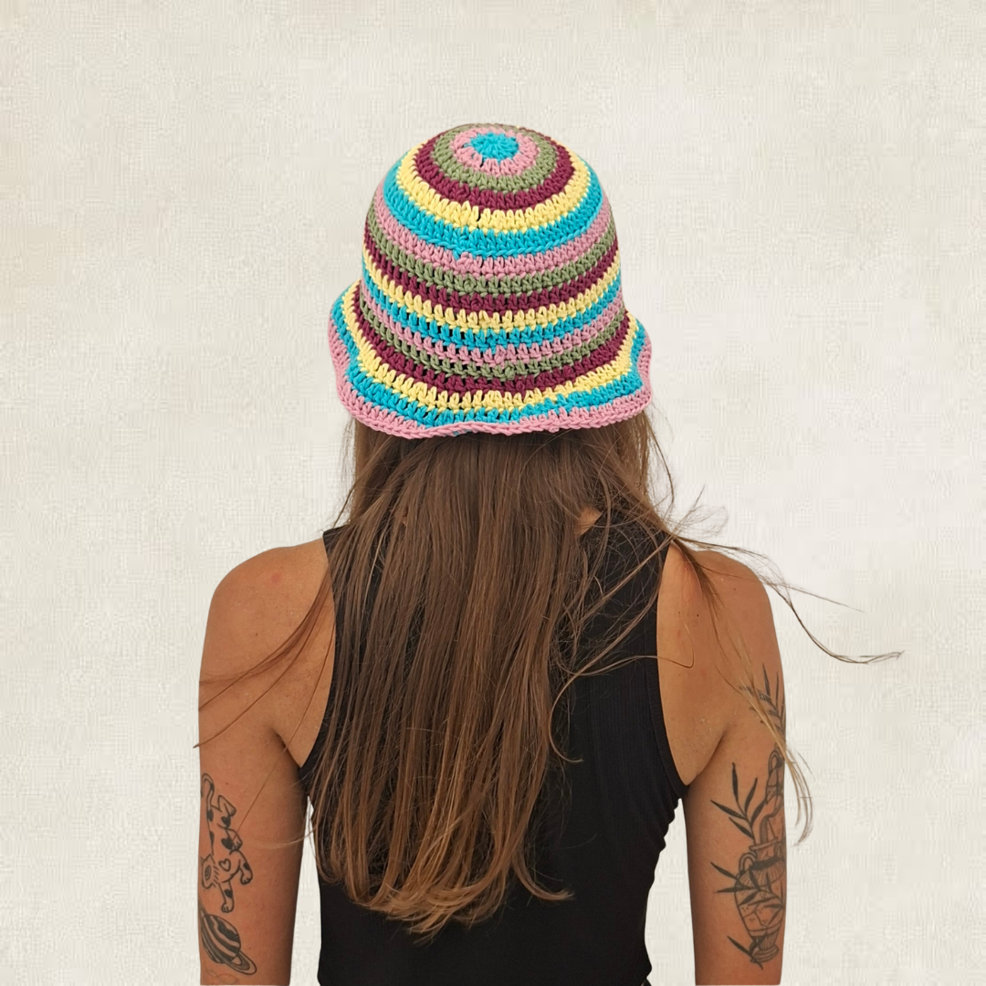 Bob rayé multicolore