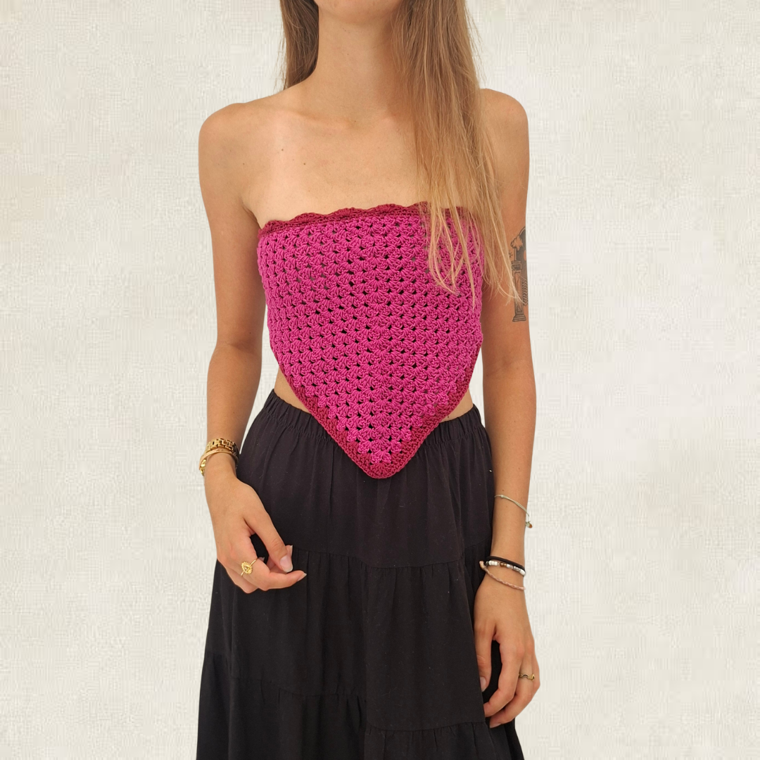 Modèle Crochet Bandana – Patron PDF Crochet