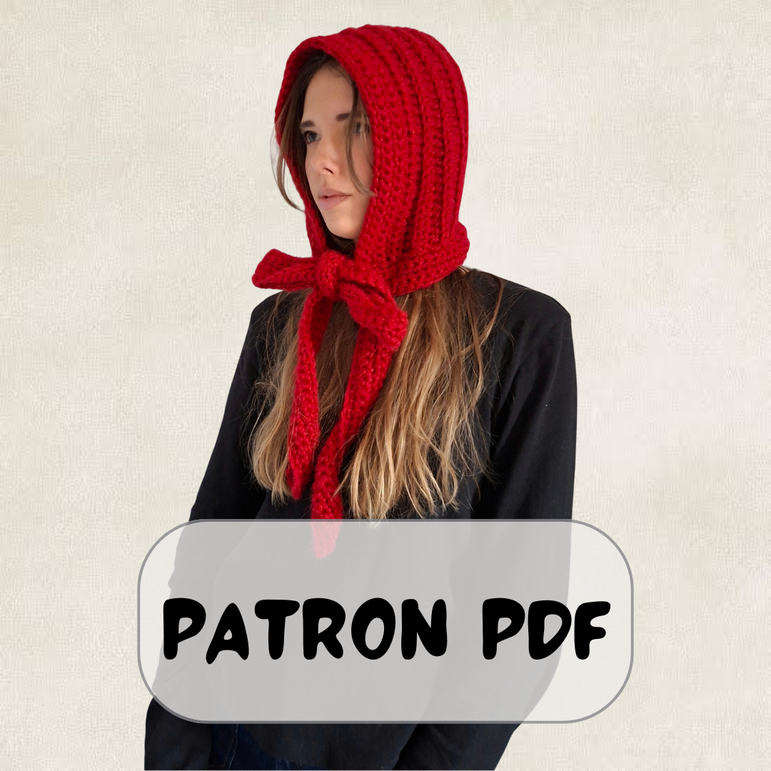 Modèle Crochet Cagoule à nouer – Patron PDF Crochet