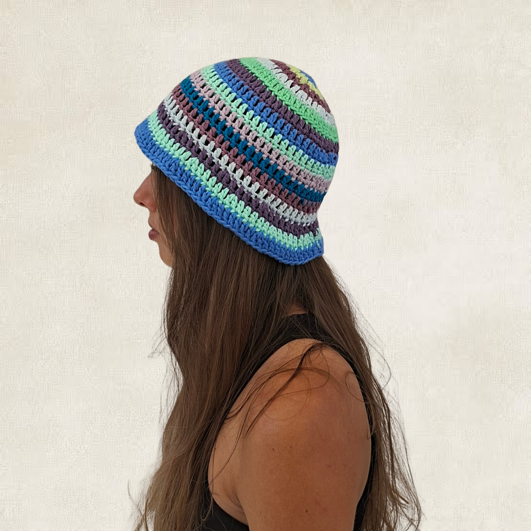 Bob rayé multicolore