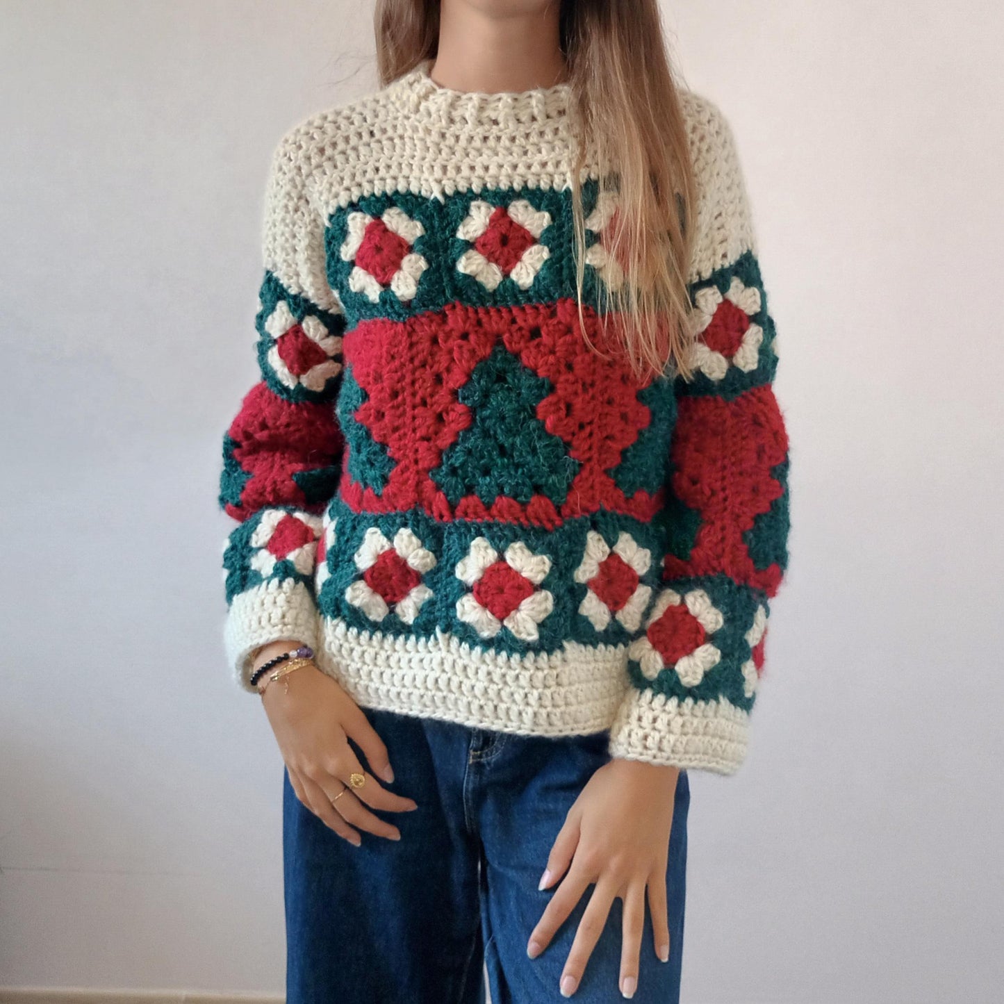 Modèle Crochet Pull de Noël – Patron PDF Crochet
