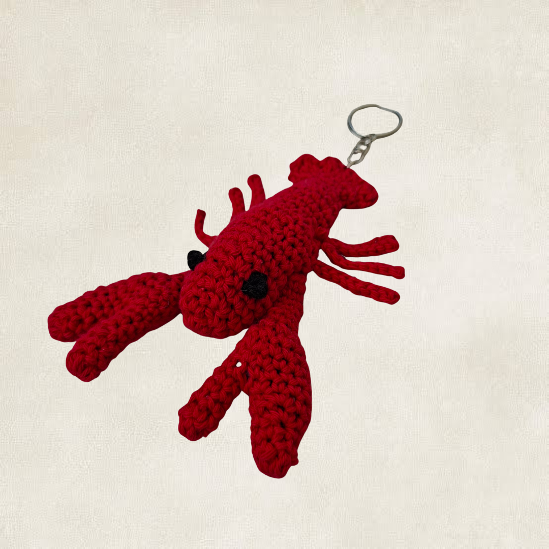 Porte-clé Homard en crochet