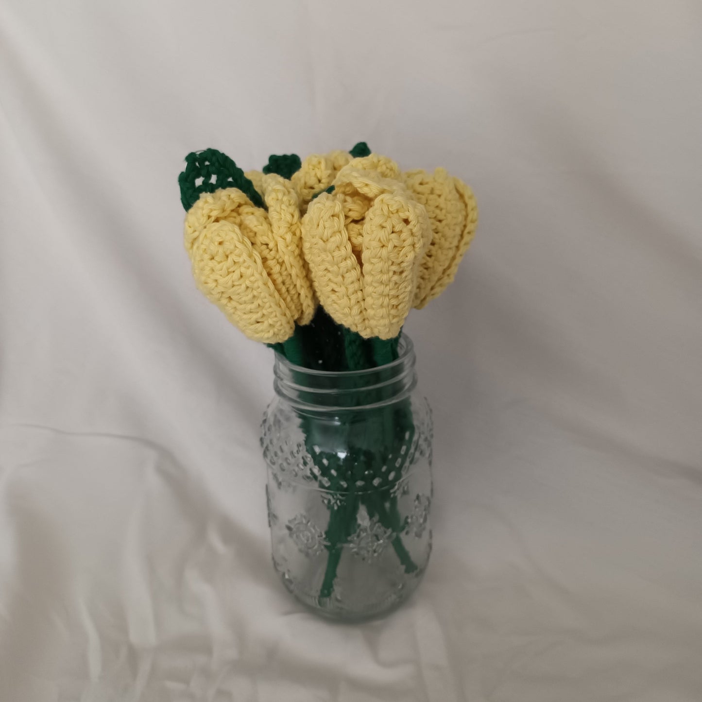 Bouquet de tulipes en crochet + Parfum aux huiles essentielles