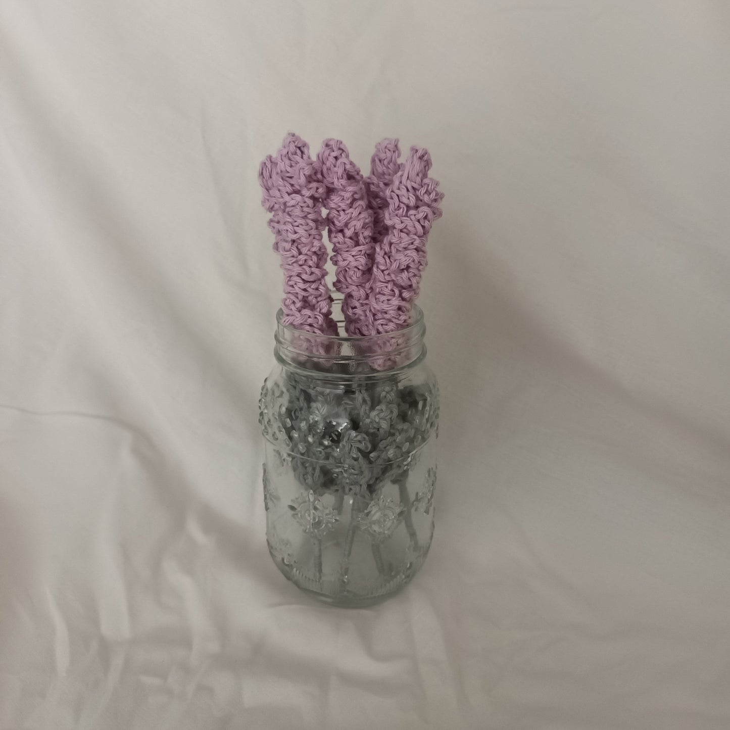 Crochet lavender bouquet + Essential oil perfume