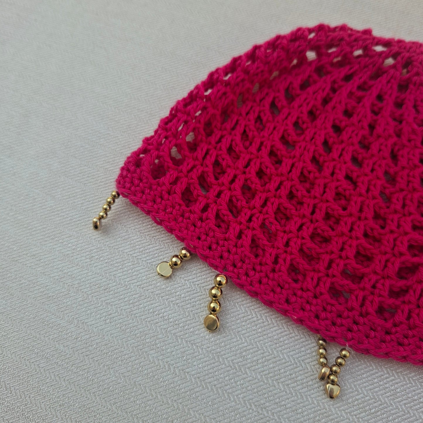 Knit beanie - pink