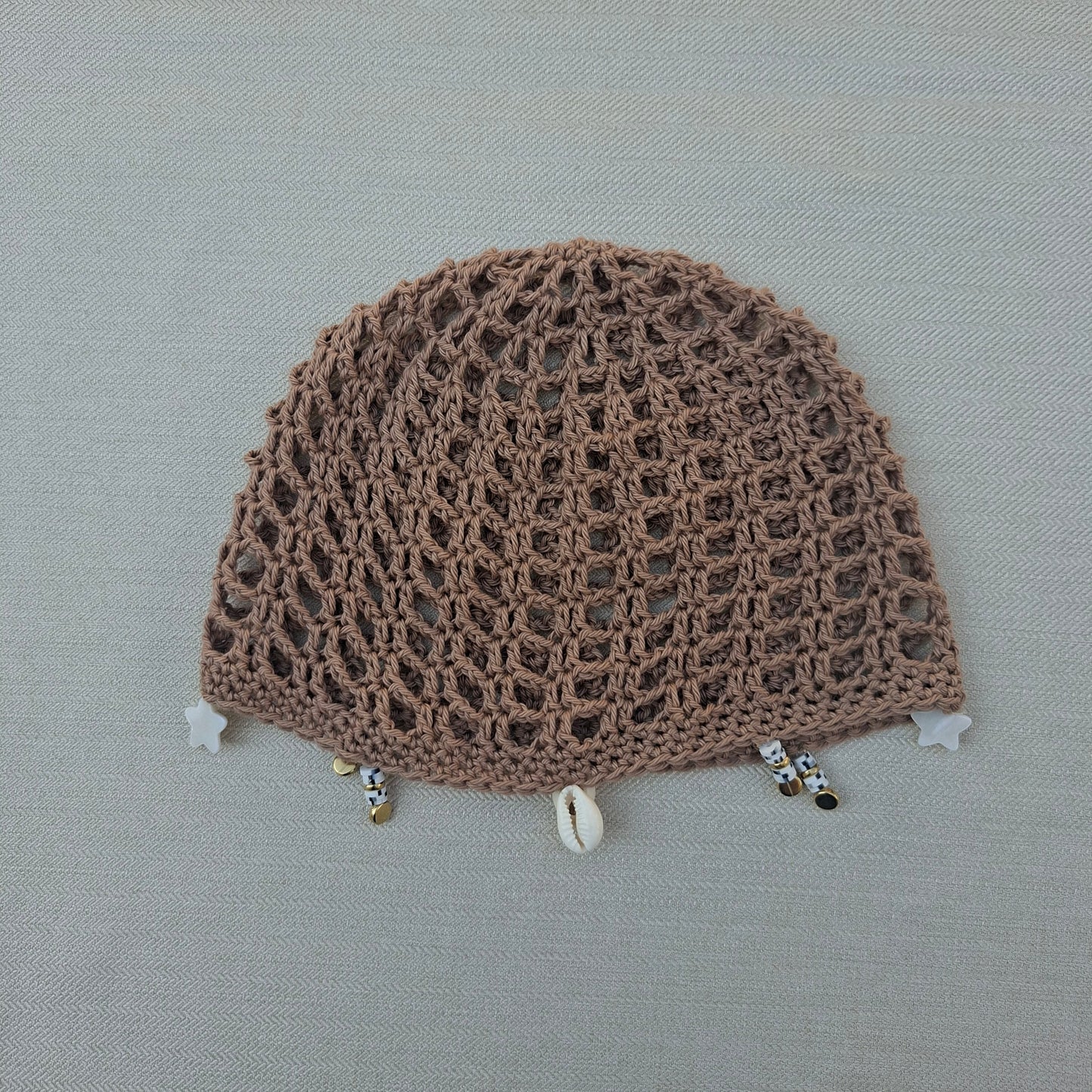 Knit hat - brown