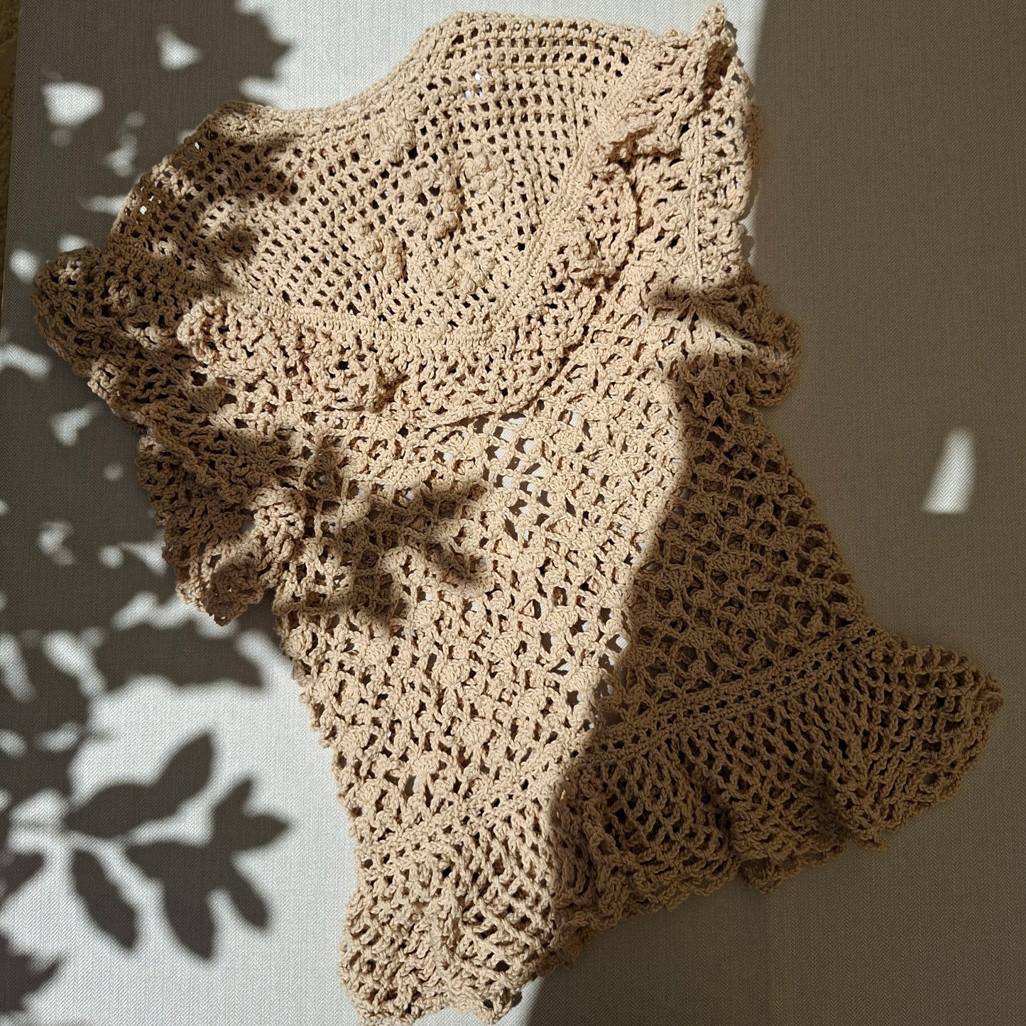 Haut bohème dentelle en crochet