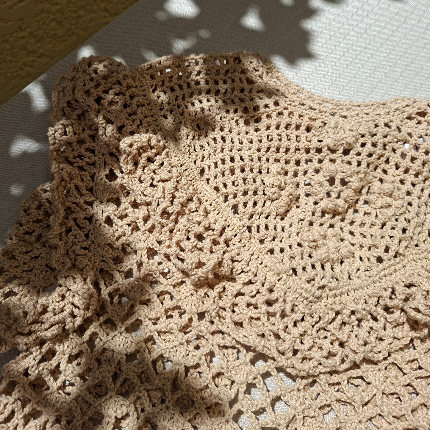 Haut bohème dentelle en crochet