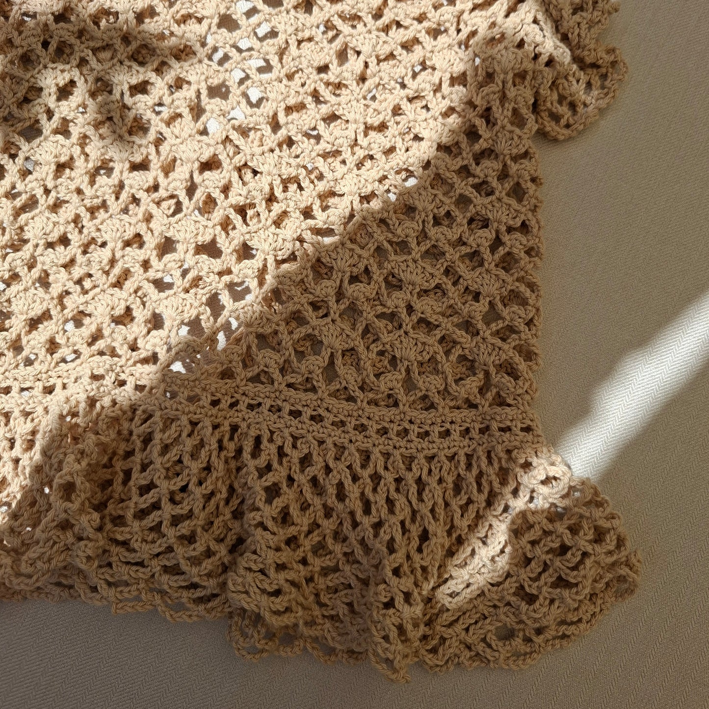 Haut bohème dentelle en crochet
