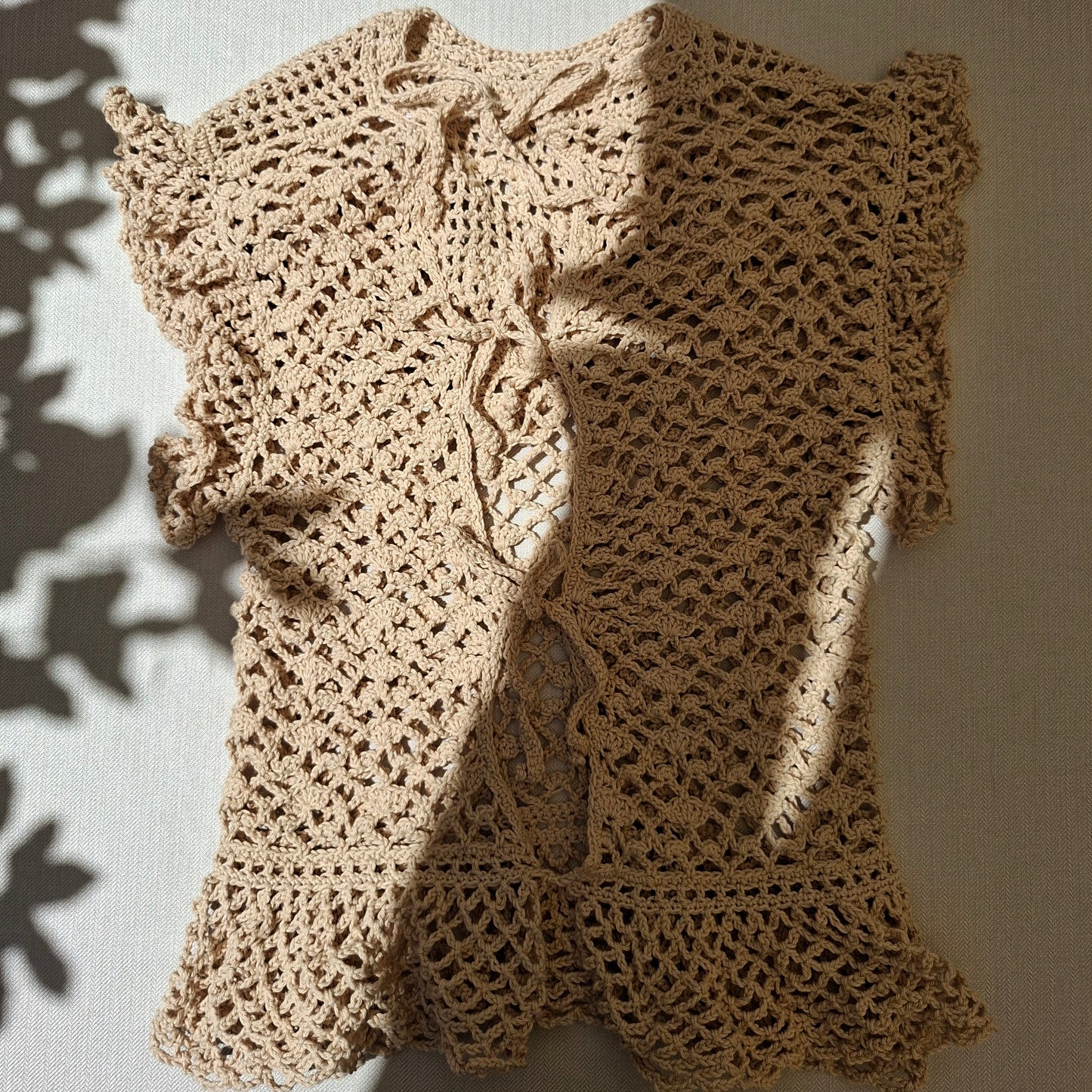 Haut bohème dentelle en crochet