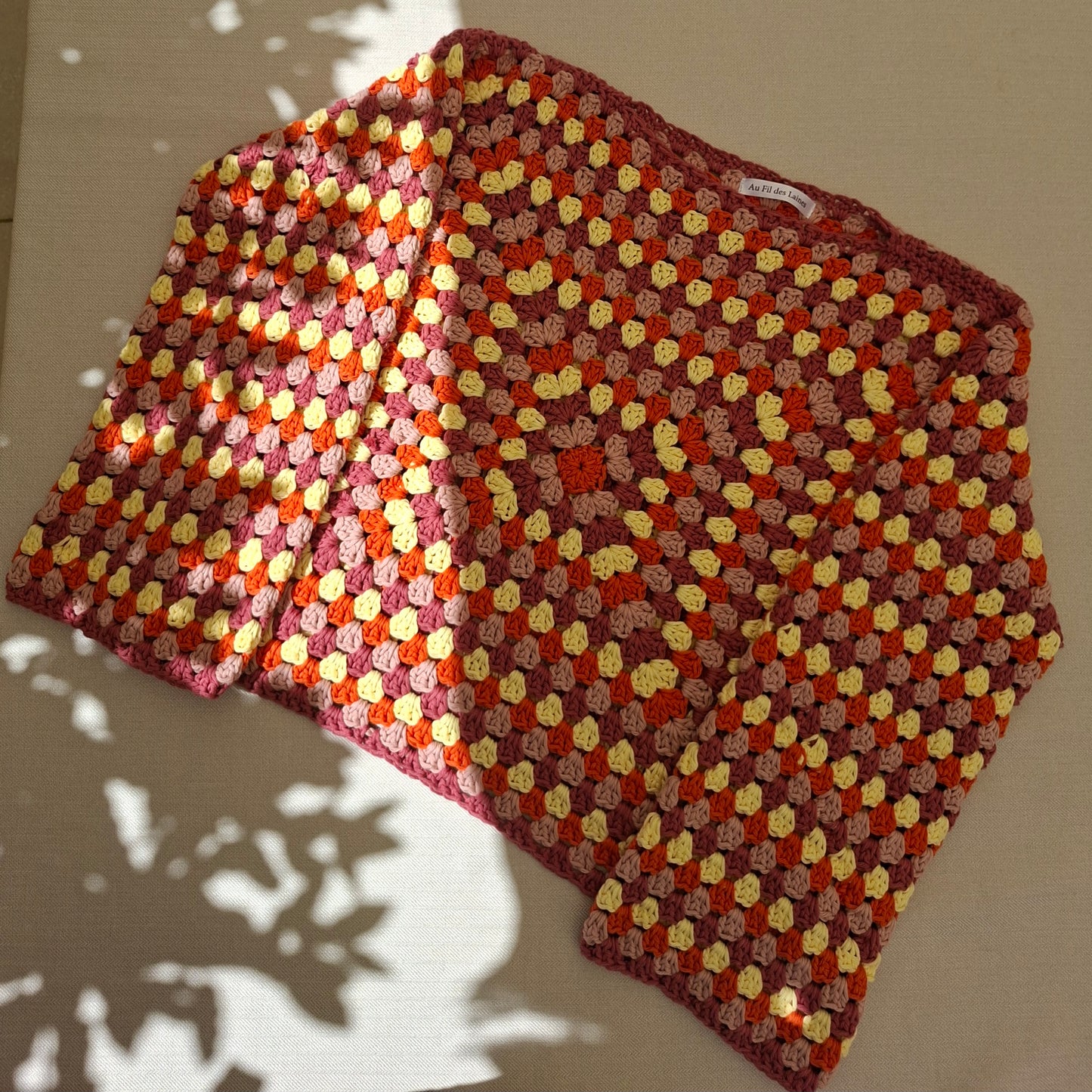 Haut manches longues en granny squares