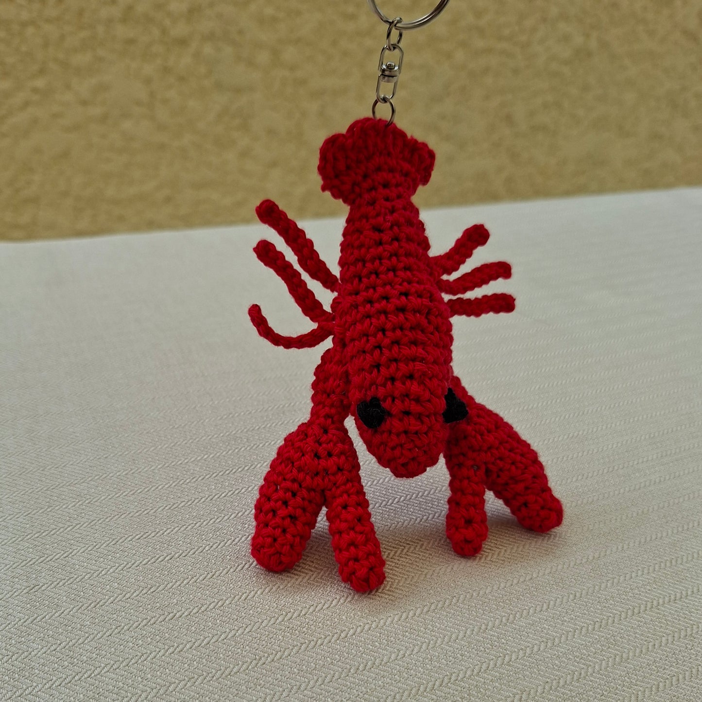 Porte-clé Homard en crochet
