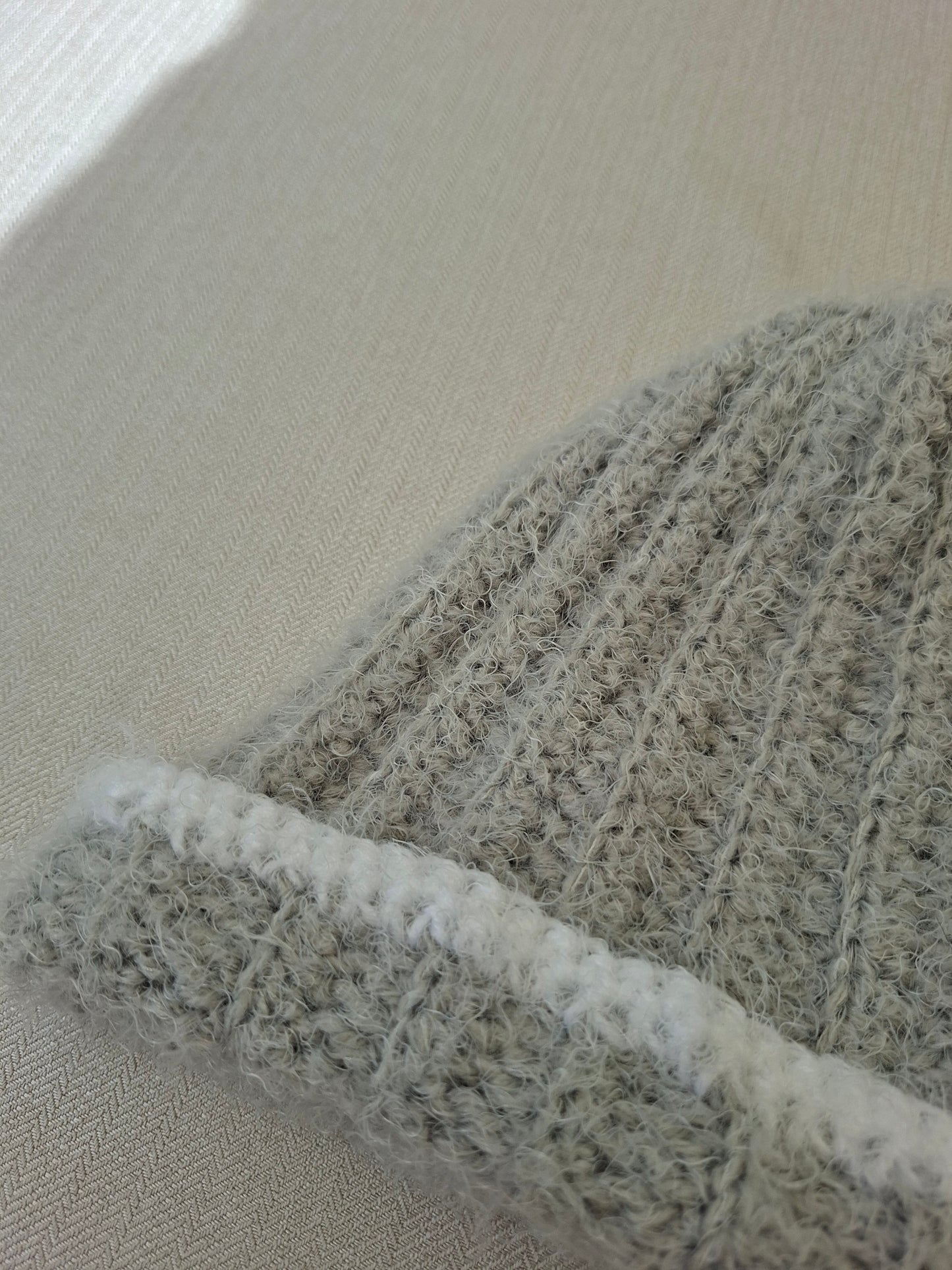 Crochet grey hat