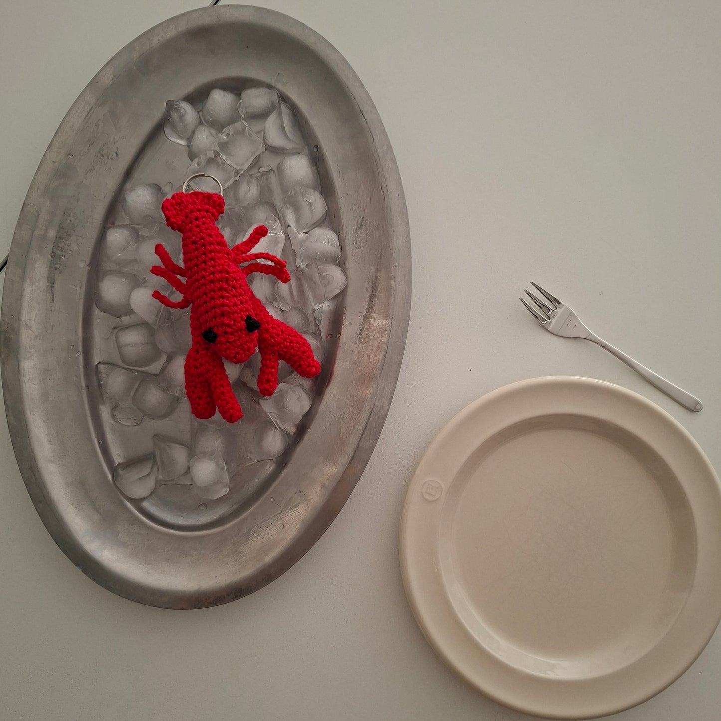 Porte-clé Homard en crochet