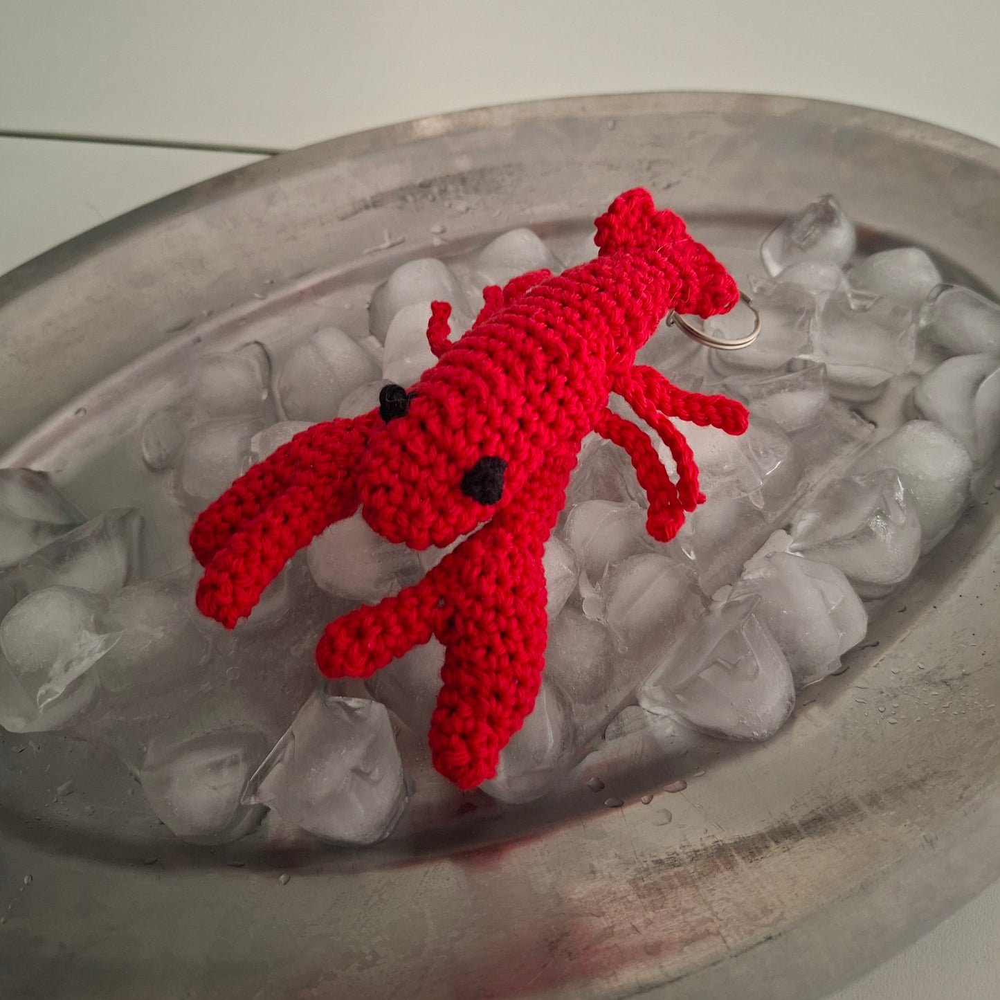 Porte-clé Homard en crochet