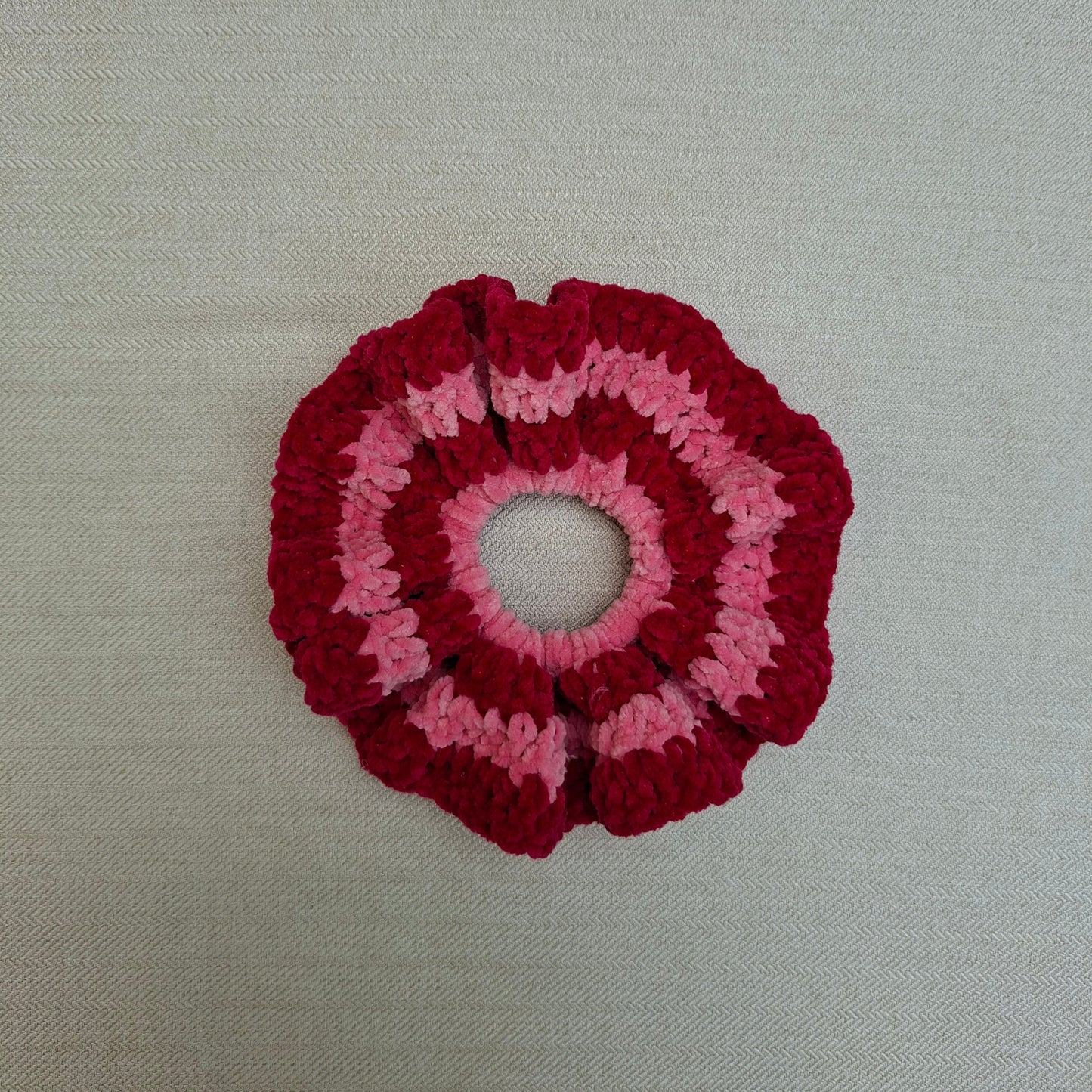 Chouchou multicolore en crochet