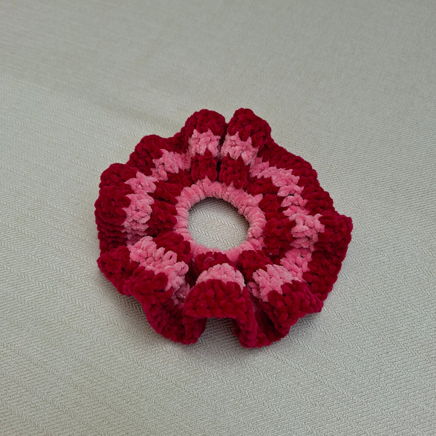 Chouchou multicolore en crochet