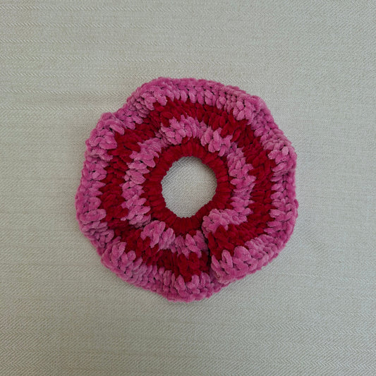 XXL Colorful Crocheted Scrunchie – Unique Colorful Scrunchie – Handmade in France