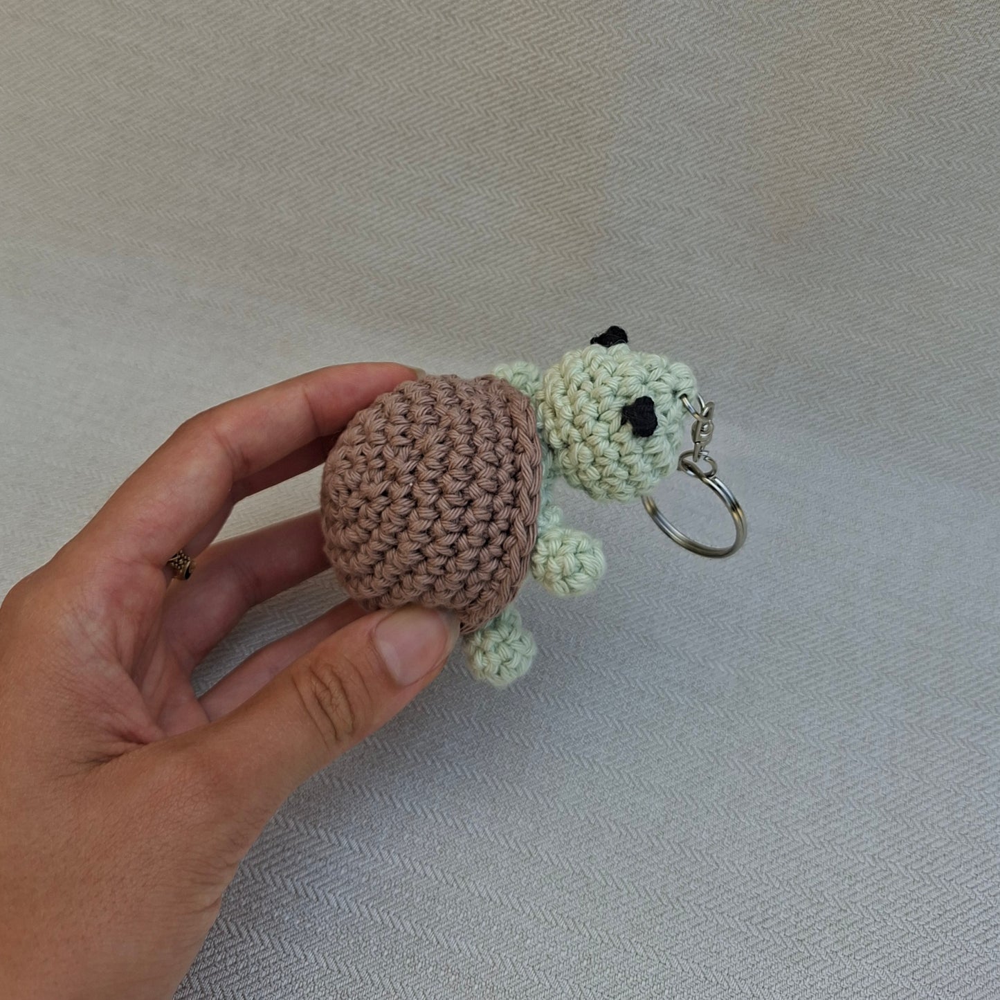 Porte-clés Tortue en crochet