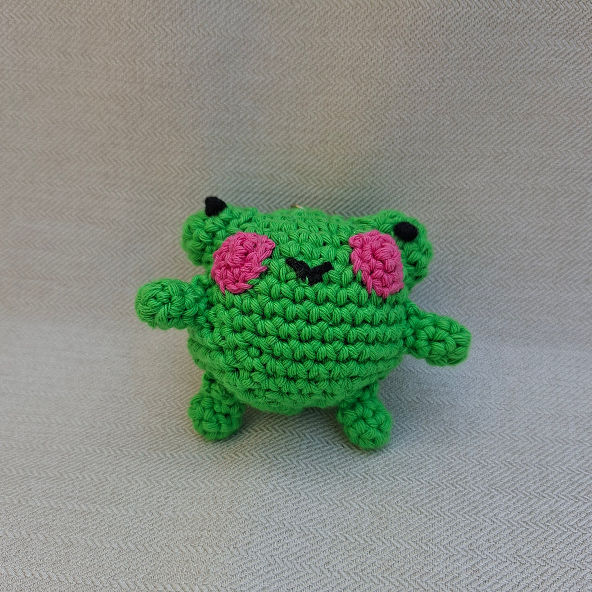 Porte-clés Grenouille en crochet