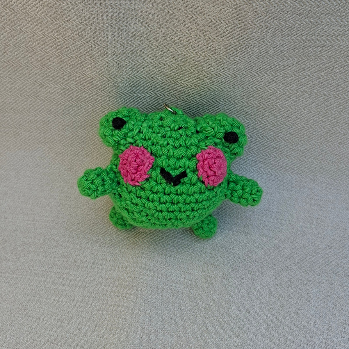 Porte-clés Grenouille en crochet