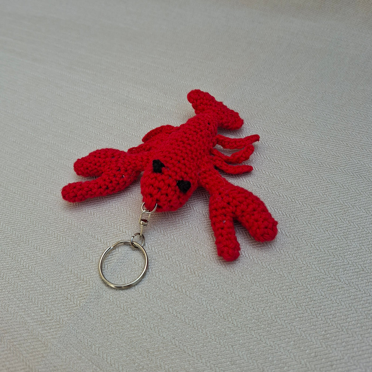 Crochet Lobster Keychain