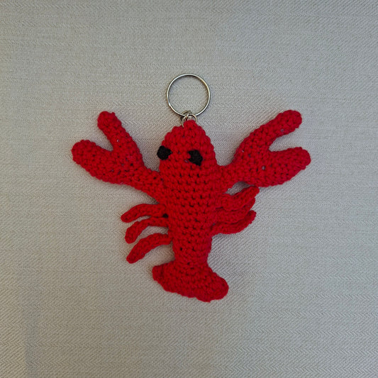 Crochet Lobster Keychain