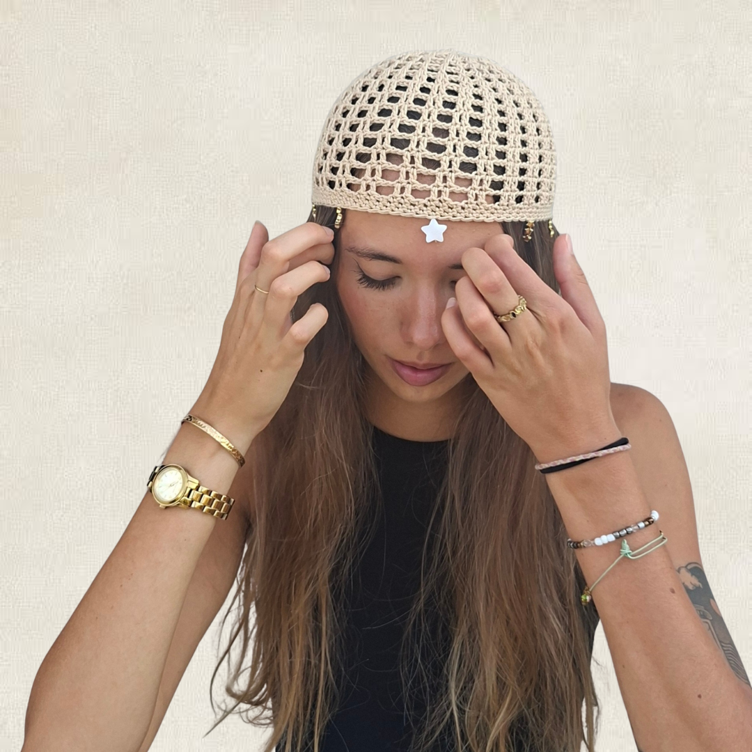 Modèle Crochet Bonnet Résille – Patron PDF Chapeau d'Été Crochet