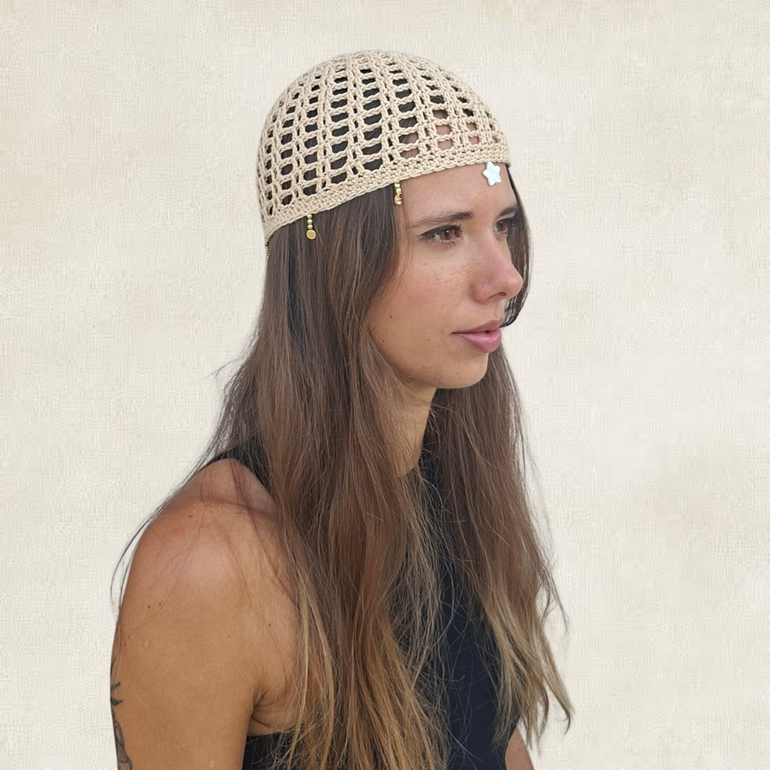 Modèle Crochet Bonnet Résille – Patron PDF Chapeau d'Été Crochet