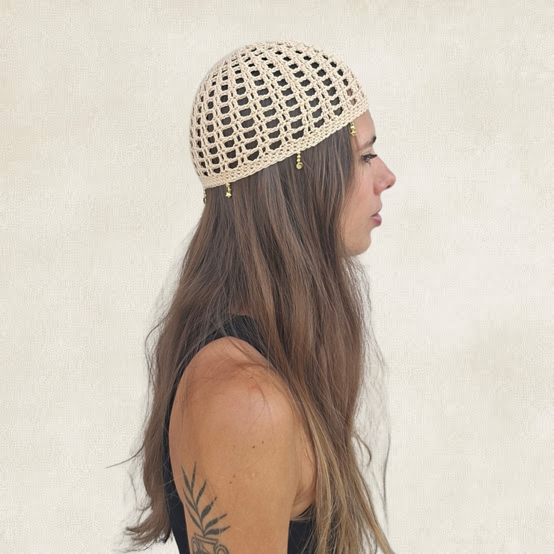Modèle Crochet Bonnet Résille – Patron PDF Chapeau d'Été Crochet