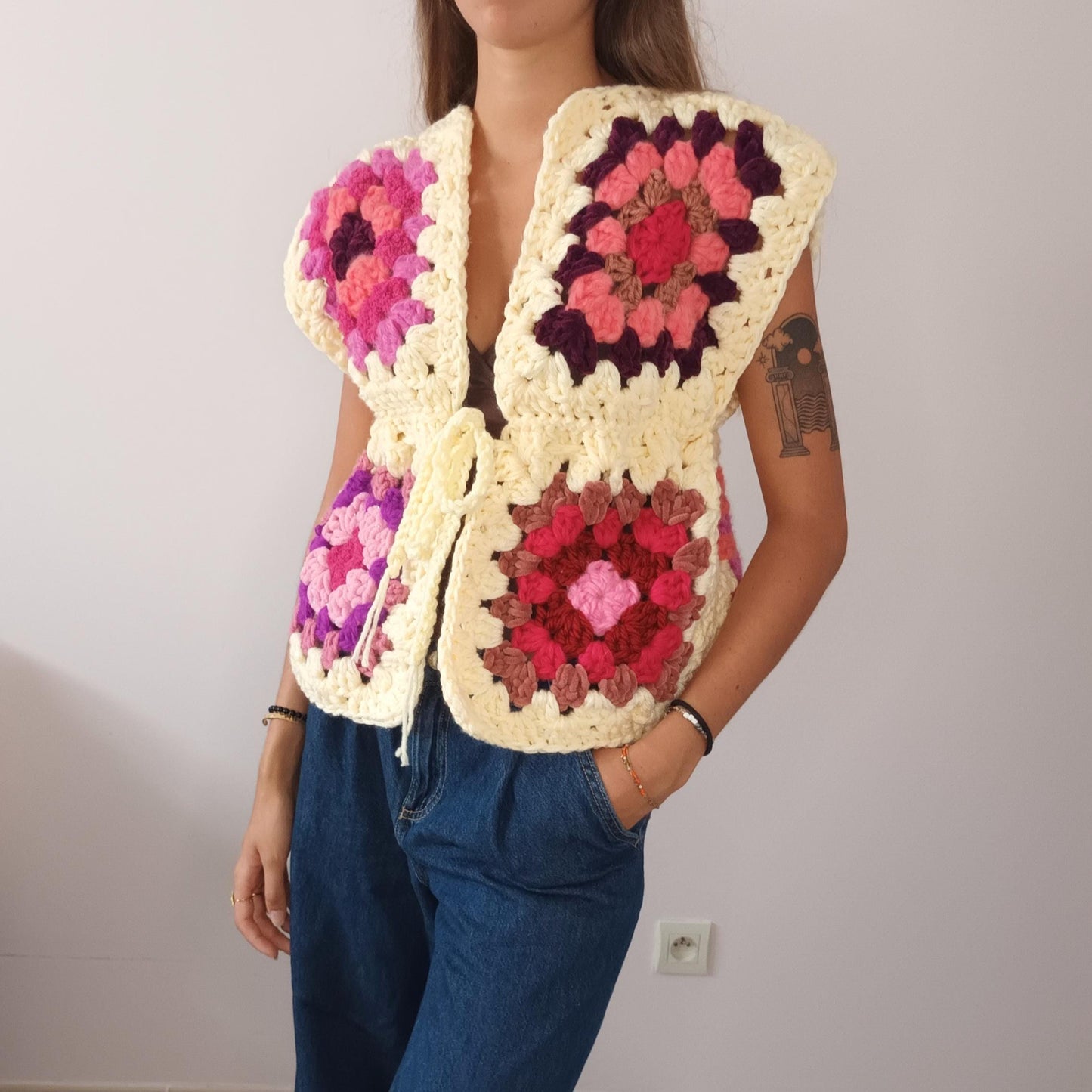 XXL Granny Square Cardigan Crochet Pattern – PDF Crochet Pattern