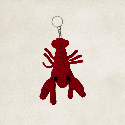 Crochet Lobster Keychain