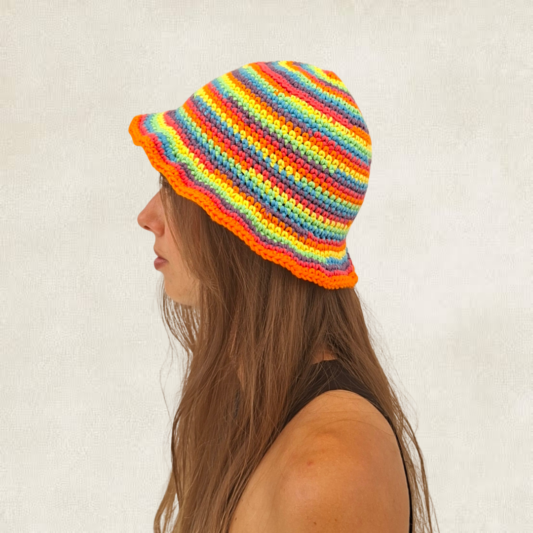 Bob rayé multicolore