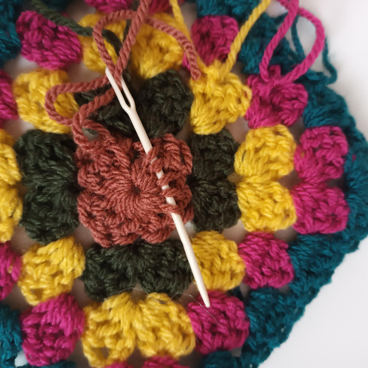 Crochet Pattern Multi-Coloured Granny Square Sweater – PDF Crochet Pattern