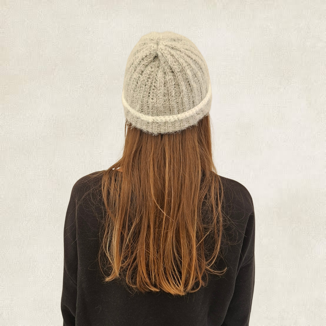 Crochet grey hat