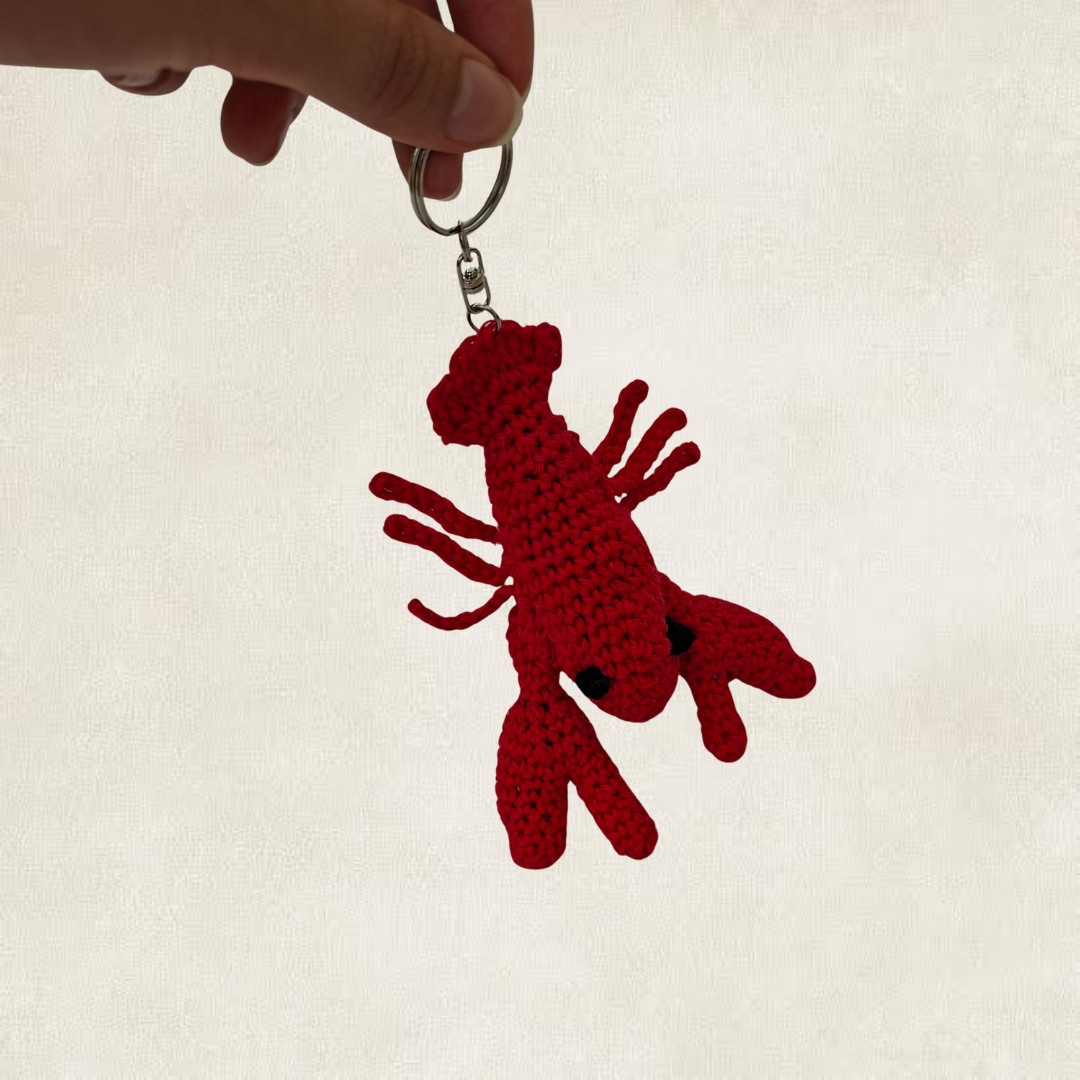 Porte-clé Homard en crochet