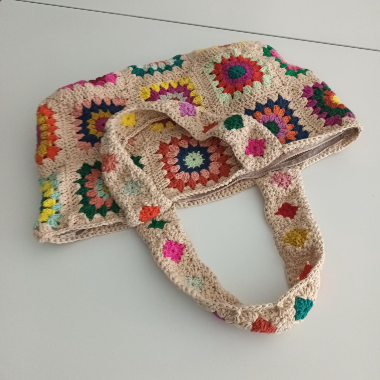 Modèle Crochet Sac en Granny squares – Patron PDF Crochet