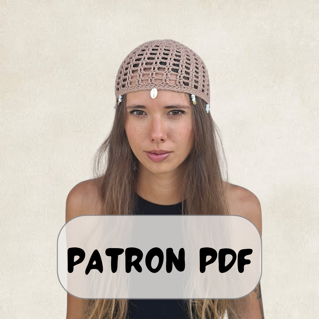 Modèle Crochet Bonnet Résille – Patron PDF Chapeau d'Été Crochet
