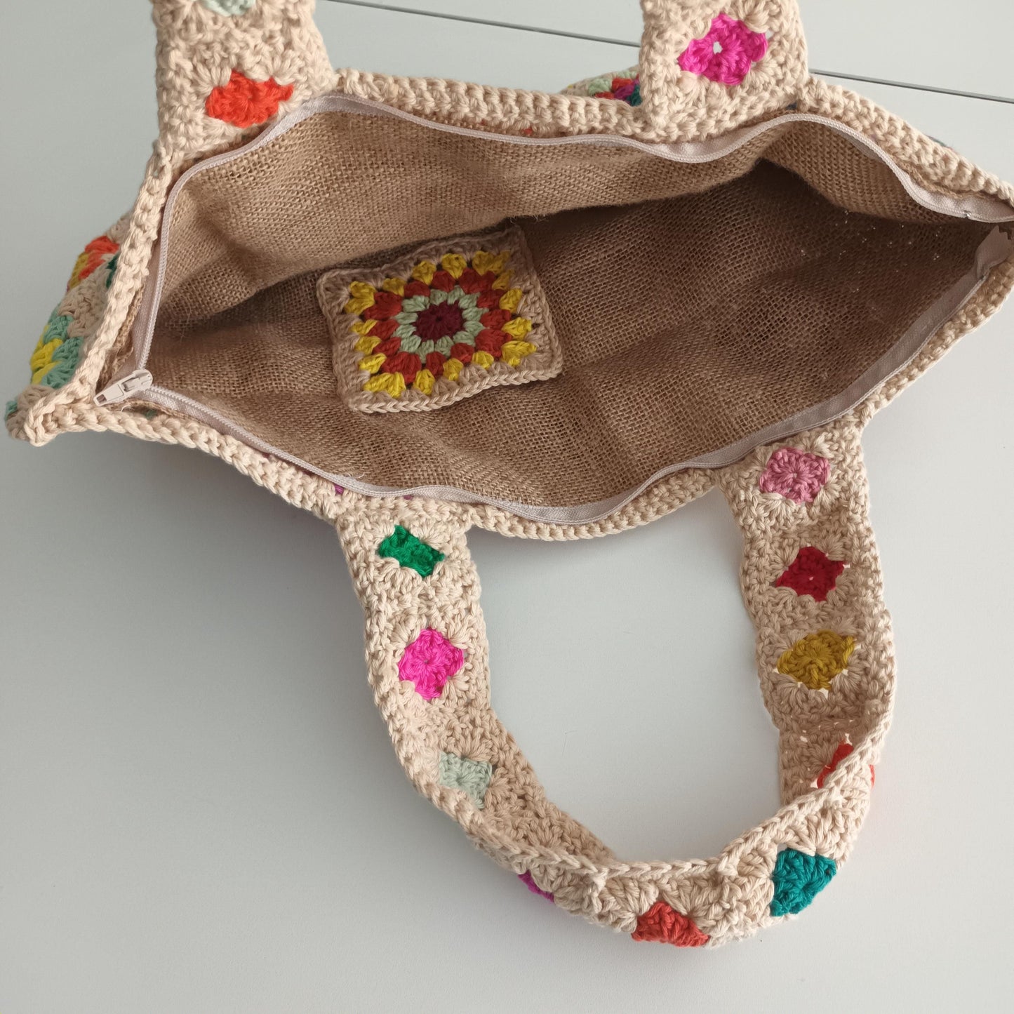 Modèle Crochet Sac en Granny squares – Patron PDF Crochet