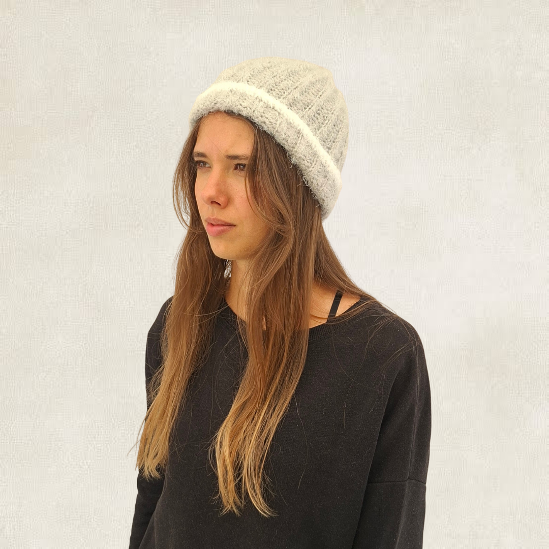 Crochet grey hat