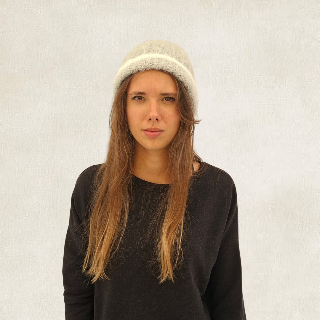 Crochet grey hat
