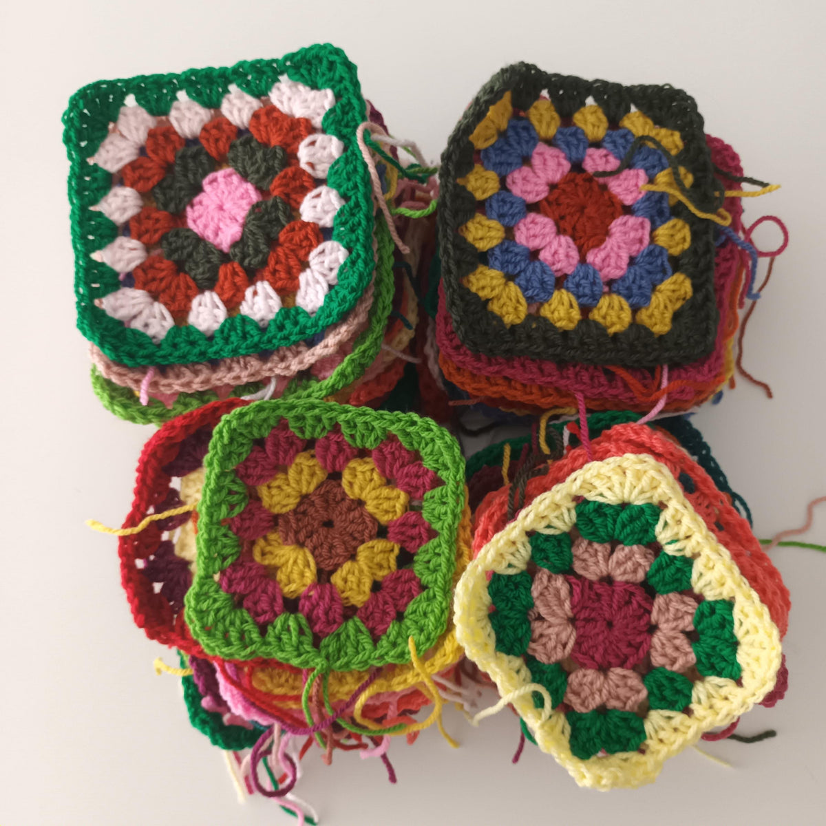 Crochet Pattern Multi-Coloured Granny Square Sweater – PDF Crochet Pattern