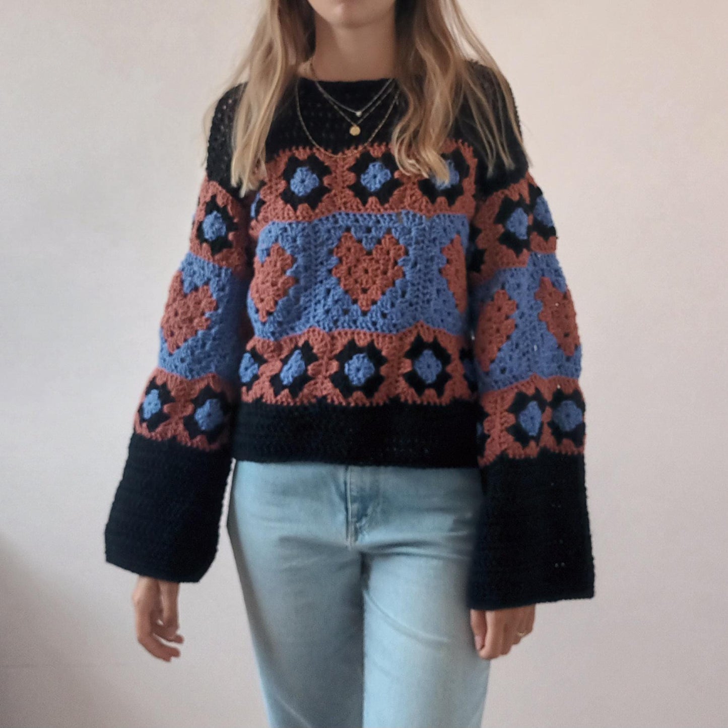 Crochet Pattern Granny Square Heart – PDF Crochet Pattern