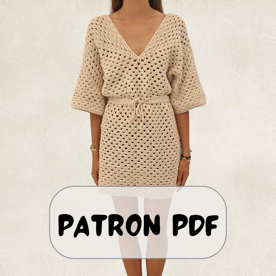 Crochet Pattern Bohemian Summer Dress – PDF Crochet Pattern