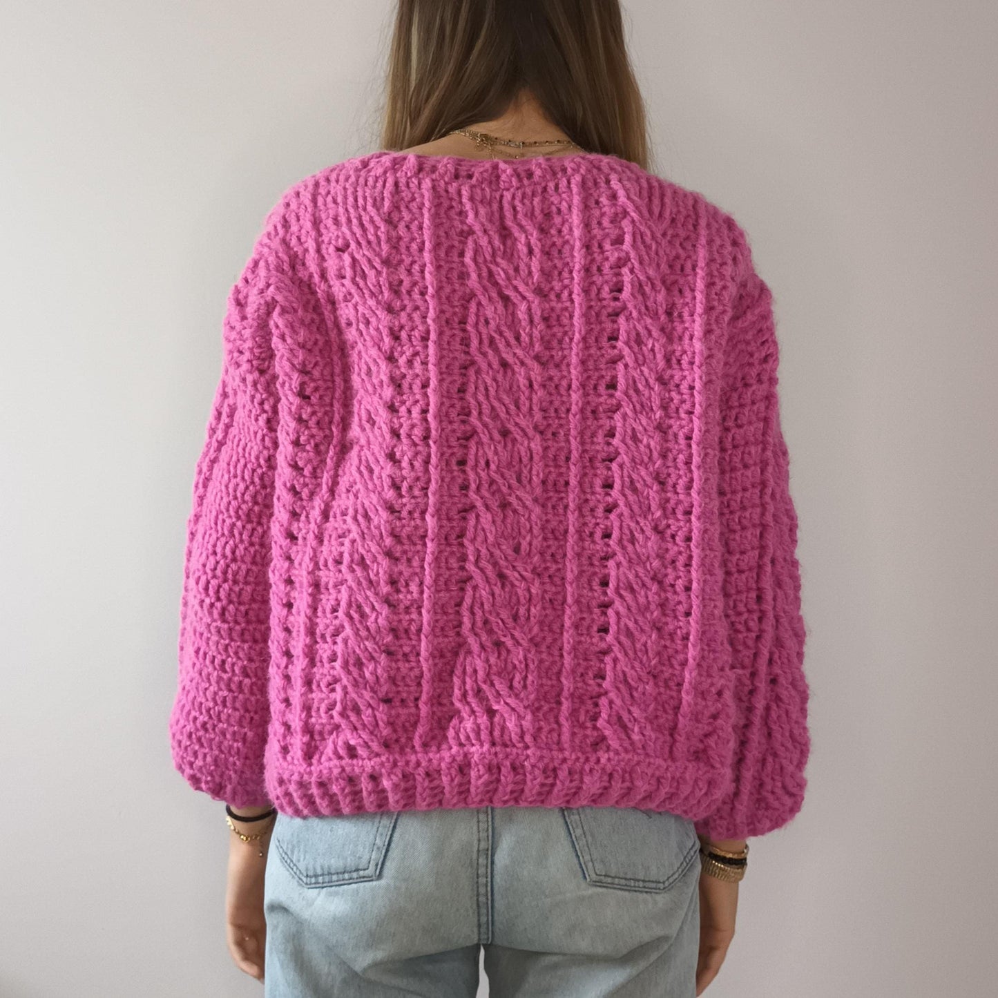Modèle Crochet Pull torsadé – Patron PDF Crochet
