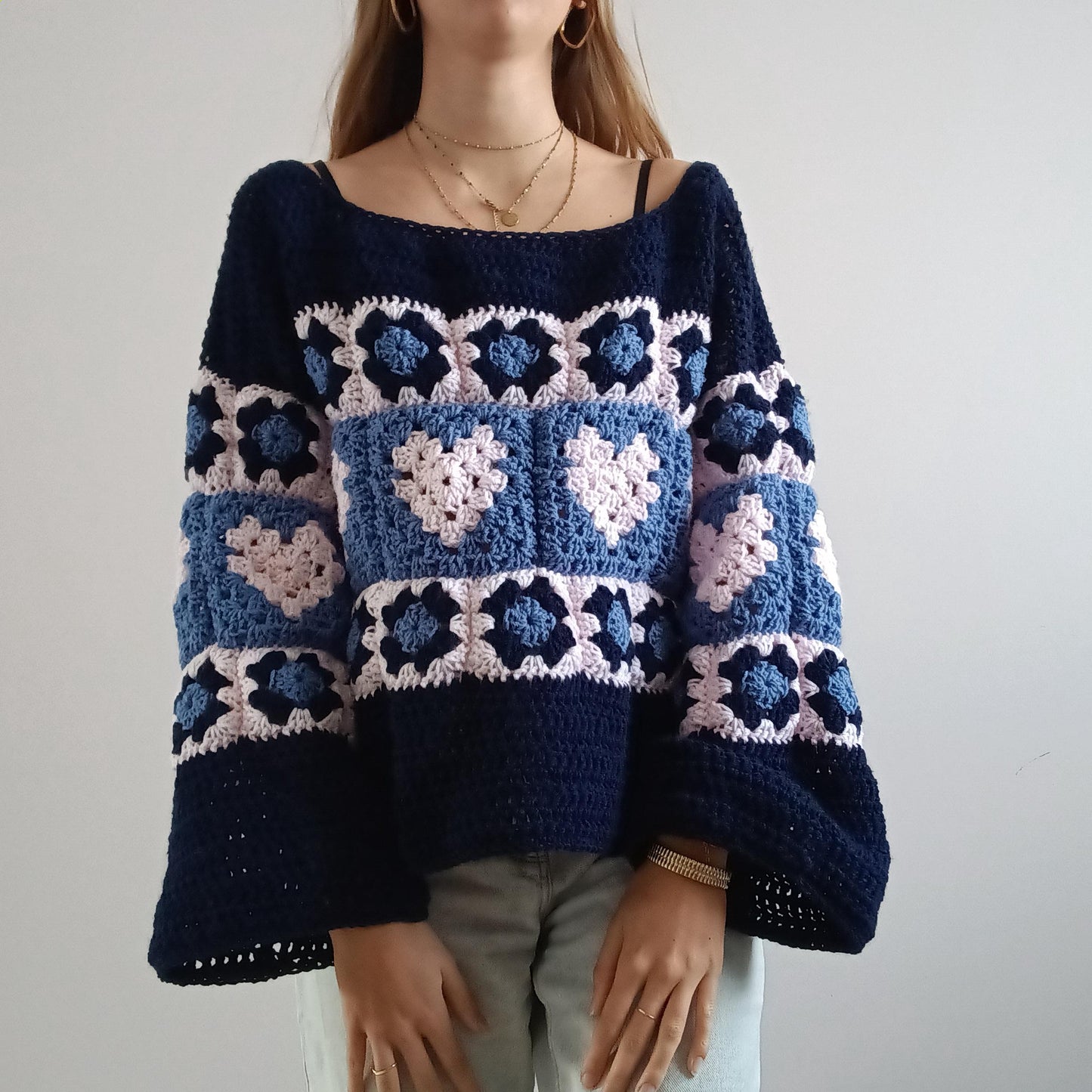 Crochet Pattern Granny Square Heart – PDF Crochet Pattern