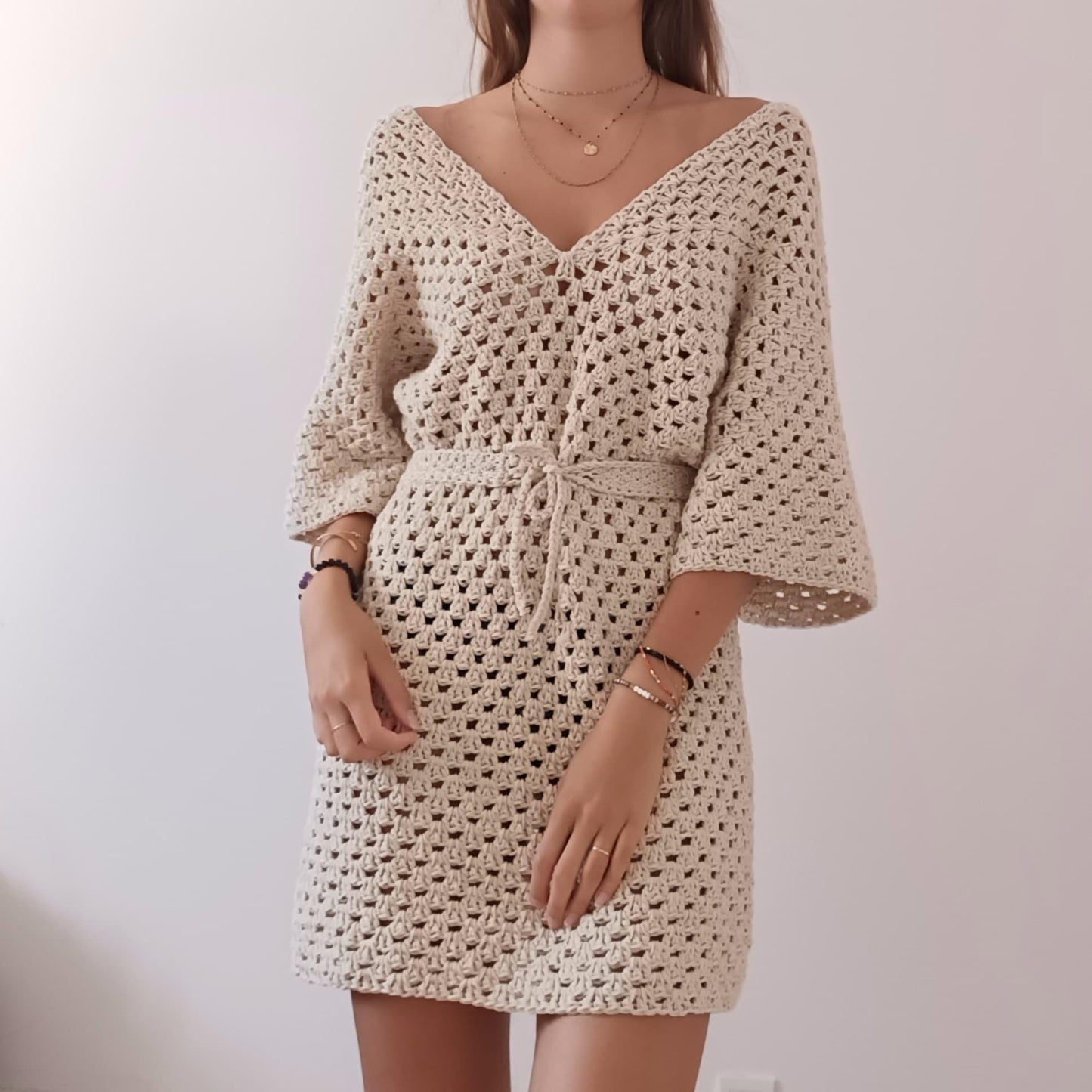 Crochet Pattern Bohemian Summer Dress – PDF Crochet Pattern